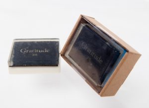 Gratitude Soap in box and out of box